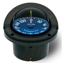 Ritchie SuperSport Flush Mount Compass - Black Body, 95mm Blue Flat Card (SS1002)