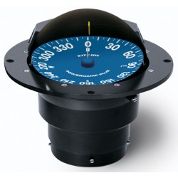 Ritchie SuperSport Flush Mount Compass - Black Body, 127mm Blue Flat Card (SS5000)