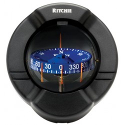 Ritchie SuperSport Bulkhead Mount Compass - Black Body, Blue Conical Card (SSPR2) Ritchie SuperSport Bulkhead Mount Compass - Black Body, Blue Conical Card (SSPR2)