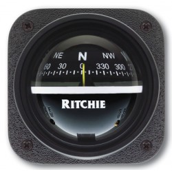 Ritchie Explorer Bulkhead Mount Compass - Black Body, Black Conical Card (V537) Ritchie Explorer Bulkhead Mount Compass - Black Body, Black Conical Card (V537)
