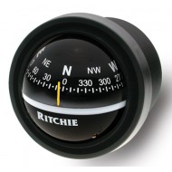 Ritchie Explorer Dash Mount Compass - Black Body, Black Conical Card (V572)