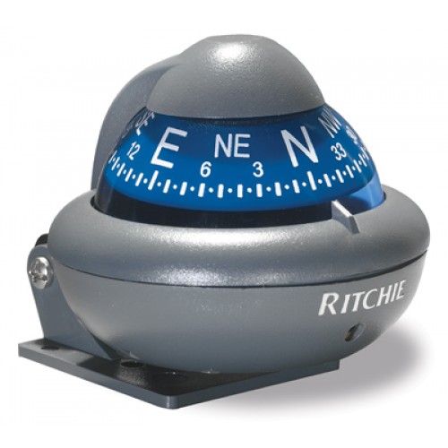 Ritchie Sport Bracket Mount Compass - Grey, for Cars and Vehicles (X10A)