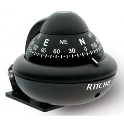 Ritchie Sport Bracket Mount Compass - Black Body, Black Conical Card (X10BM) Ritchie Sport Bracket Mount Compass - Black Body, Black Conical Card (X10BM)