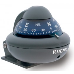 Ritchie Sport Bracket Mount Compass - Grey Body, Blue Conical Card (X10M) Ritchie Sport Bracket Mount Compass - Grey Body, Blue Conical Card (X10M)