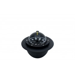 Autonautic C12 Plus Flush Mount Compass - Black Body, 85mm Black Flat Card (C12 Plus-0020)