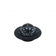 Autonautic C12 Plus Flush Mount Compass - Black Body, 100mm Black Flat Card (C12 Plus-0021)