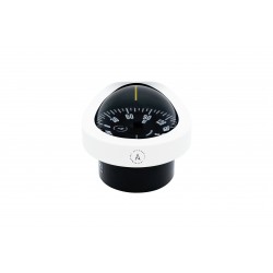 Autonautic C12/110 Flush Mount Compass - White Body, Black Flat Card (C12/110-0012)
