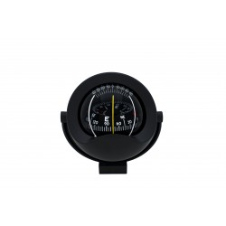 Autonautic C8 Bracket Mount Compass - Black Body, 85mm Black Cylindrical Card (C8-0025)