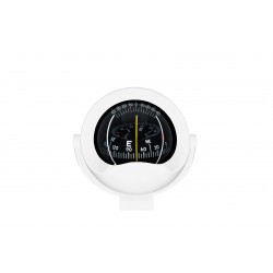 Autonautic C8 Bracket Mount Compass - White Body, 85mm Black Cylindrical Card (C8-0026)