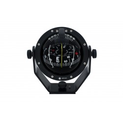Autonautic C8 Bracket Mount Compass - Black Body, 100mm Black Cylindrical Card (C8-0027)