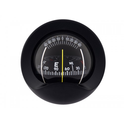 Autonautic C9 Bulkhead Mount Compass - Black Body, Black Cylindrical Card (C9-0030) Autonautic C9 Bulkhead Mount Compass - Black Body, Black Cylindrical Card (C9-0030)