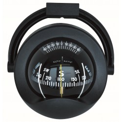Autonautic C8 Bracket Mount Compass - Black Body, 85mm Black Cylindrical Card (C8-0025)