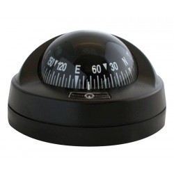Riviera Aries Surface Mount Compass - Black Base, Black Card (62.00405.09)