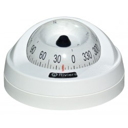 Riviera Aries Surface Mount Compass - White Base, White Card (62.00405.12)