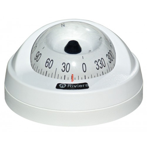 Riviera Aries Surface Mount Compass - White Base, White Card (62.00405.12)