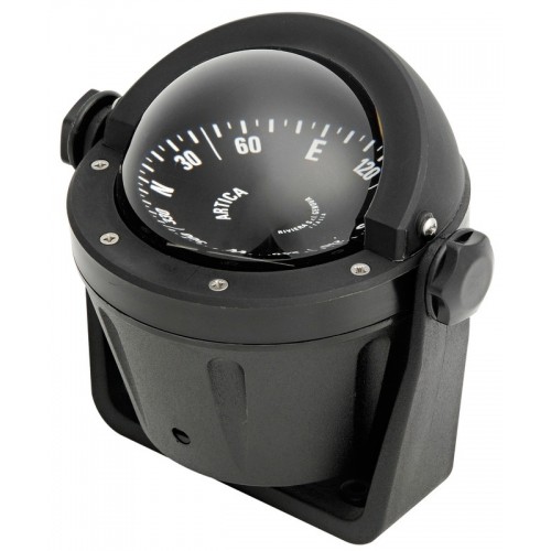 Riviera Artica BA2 Bracket Mount Compass - Black Body, Black Flat Card (62.00115.01) Riviera Artica BA2 Bracket Mount Compass - Black Body, Black Flat Card (62.00115.01)