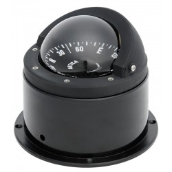 Riviera Artica BA3 Binnacle Mount Compass - Black Body, Black Flat Card (62.00116.01) Riviera Artica BA3 Binnacle Mount Compass - Black Body, Black Flat Card (62.00116.01)
