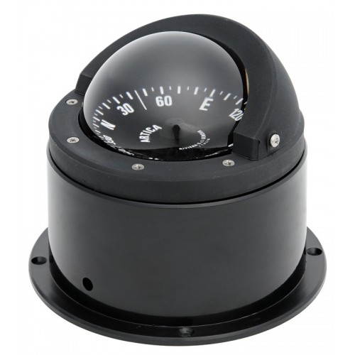 Riviera Artica BA3 Binnacle Mount Compass - Black Body, Black Flat Card (62.00116.01)