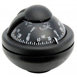 Riviera Comet BC2 Bracket Mount Compass - Black, Black Card (62.00203.01)