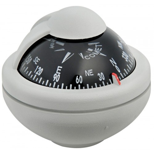 Riviera Comet BC2 Bracket Mount Compass - Grey, Black Card (62.00317.01)