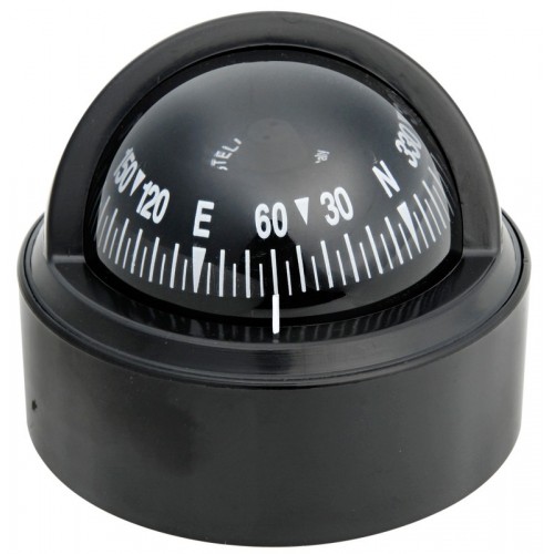 Riviera Stella BS1 Surface Mount Compass - Black Body, Black Card (62.00058.02)