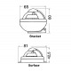 Riviera Comet BC1 Surface Mount Compass - Black, Black Card (62.00202.01) Riviera Comet BC1 Surface Mount Compass - Black, Black Card (62.00202.01)
